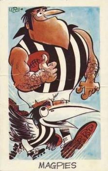 1973 Sunicrust Weg's Footy Funnies #NNO Magpies Front